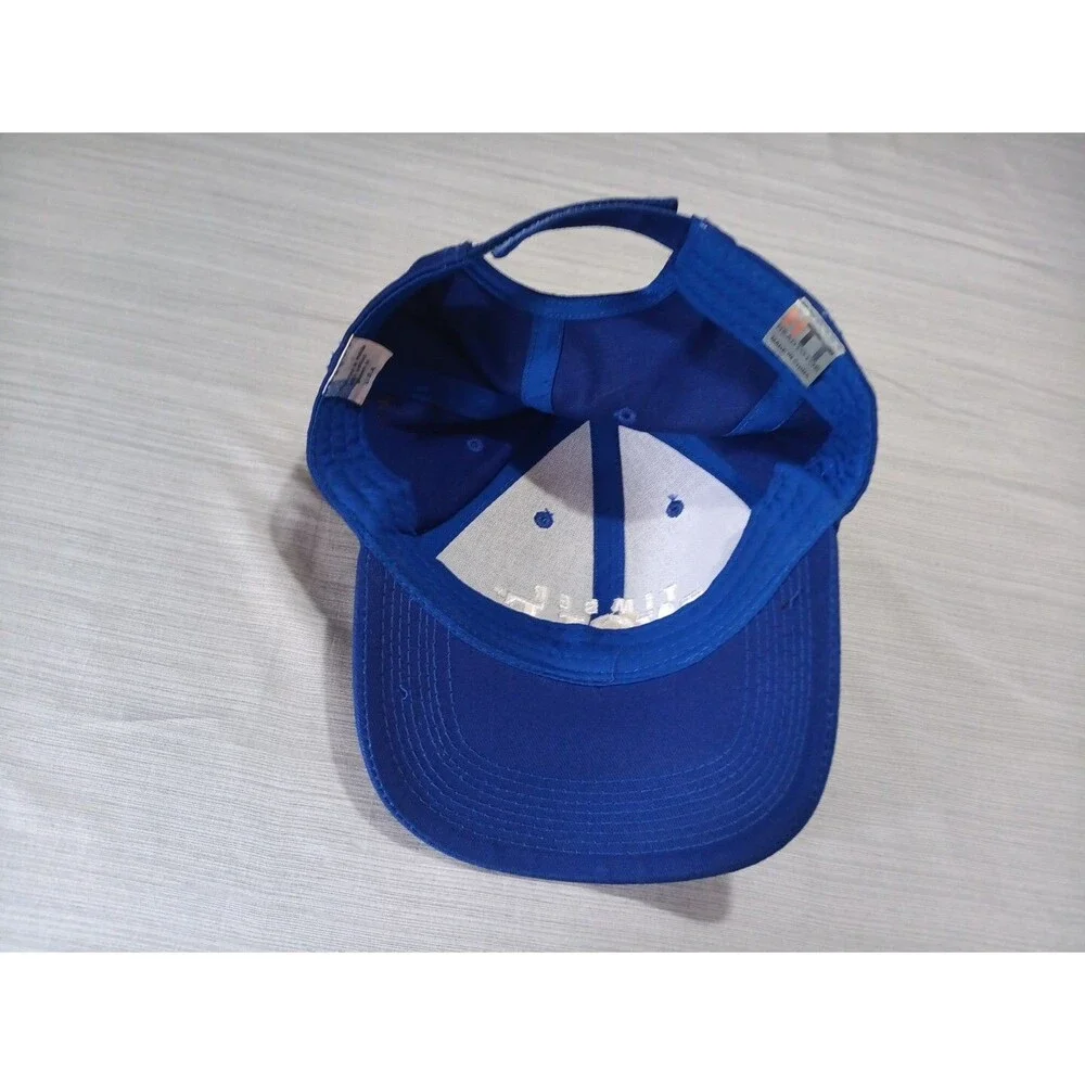 Timber Wolf Tobacco Advertising Blue Strapback Hat Cap